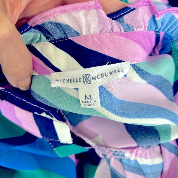 Vibrant Abstract Patterned Women's Blouse - Picture 6 of 7